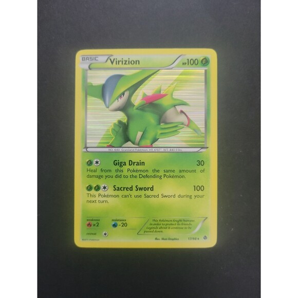 Pokemon Virizion Holo - Picture 1 of 2